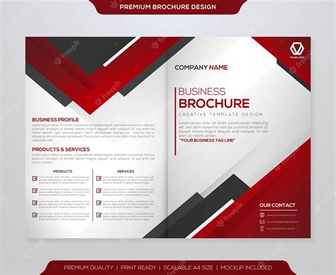 Premium Vector | Minimalist brochure template vector