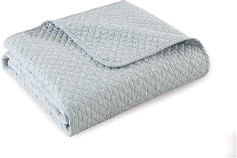 Amazon.com: 100% Cotton Quilted Throw Decorative Throw Blanket Multi Color Super Soft Warm ...