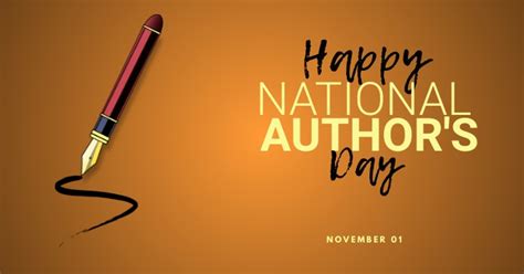 Copy of Happy National Author's Day Free image | PosterMyWall