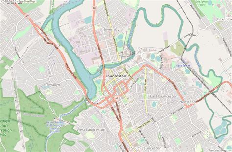 Launceston Map Australia Latitude & Longitude: Free Maps