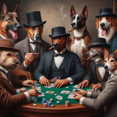 Dogs Playing Poker Canvas Print, Vintage-inspired Wall Art, Whimsical ...