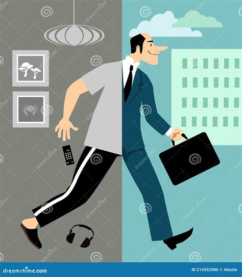 Returning To Office after a Lockdown Stock Vector - Illustration of spread, person: 214352986