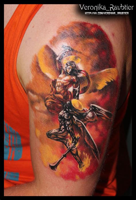 Devil Angel tattoo by VeronikaRaubtier on DeviantArt