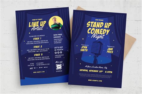 Stand Up Comedy Night Flyer Template [PSD, AI, Vector] - BrandPacks