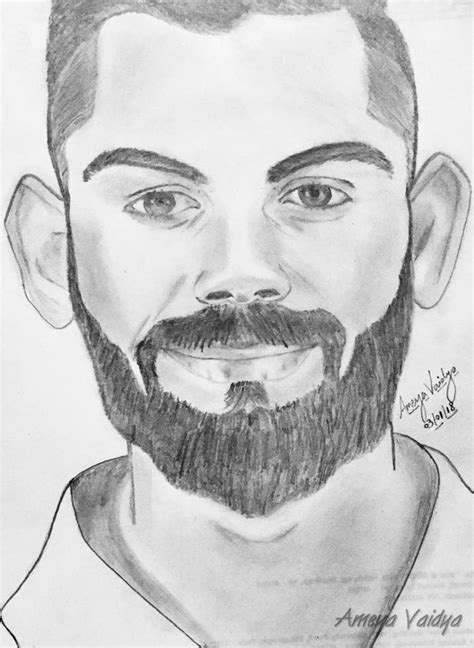 38+ easy pencil sketch virat kohli drawing - CieronHaybe