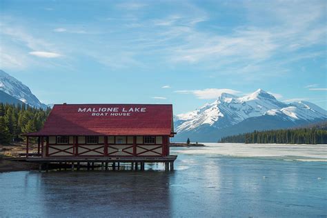 Winter on Maligne Lake Photograph by Bill Cubitt - Fine Art America