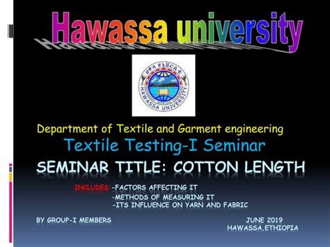 Textile Testing | PPT