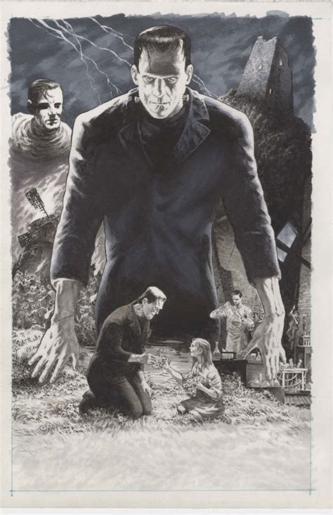 Bernie Wrightson - Frankenstein Poster, in Matt Moore's 6 - Bernie Wrightson Comic Art Gallery Room