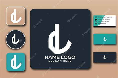 Premium Vector | Dl monogram logo template