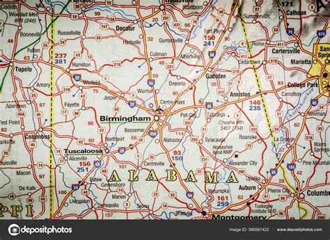 Alabama State Map Stock Photo by ©aallm 360561422