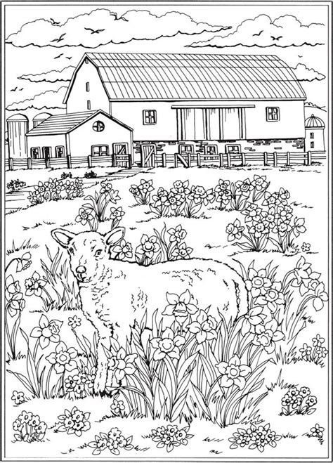 Welcome to Dover Publications | Farm coloring pages, Coloring pages ...