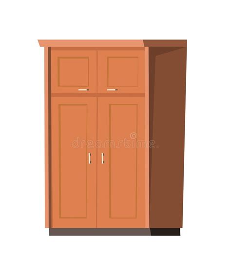 Wardrobe. Versatile Room. Cartoon Style. Furniture in Modern Minimalist Design Stock Vector ...