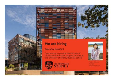 Executive Assistant opportunity with the University of Sydney Business ...