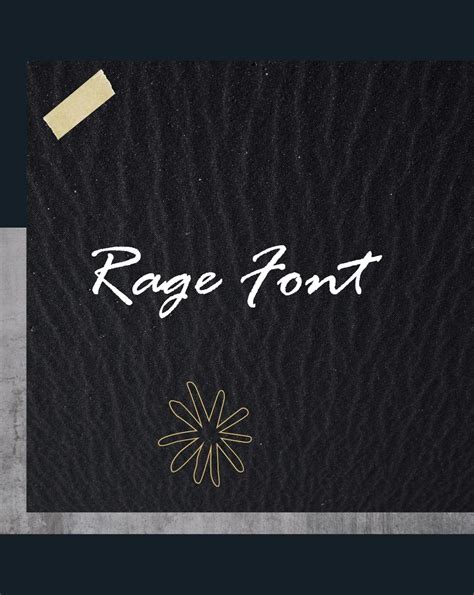 Rage Font Free Download