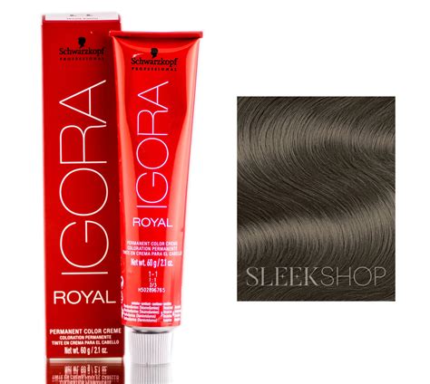 Schwarzkopf Professional Igora Royal Permanent Hair Color Creme Dye (2.1 oz) - 5-0 Light Brown ...