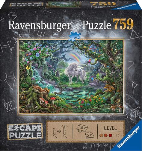 Ravensburger Escape Room Mystery Puzzle - Unicorn 759 Piece Jigsaw ...