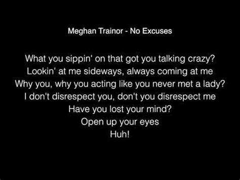 Meghan Trainor - No Excuses Lyrics (on Sounds Like Friday Night) - YouTube