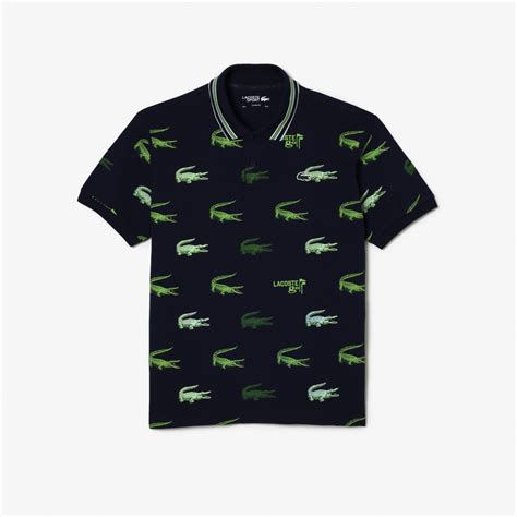 Men's Lacoste Golf Crocodile Print Polo Shirt