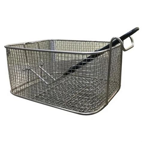 Stainless Steel Foldable Handle Basket, Model Name/Number: FB1/2E, Size ...