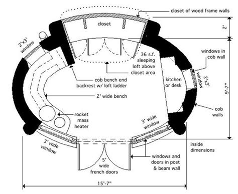 Cob House Floor Plans | Cob house, Cob house plans, Cob building