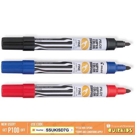 Pilot Permanent Fine Tip Marker Pentel Pen | Shopee Philippines