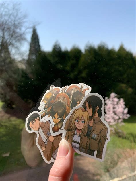 Aot Sticker Vinyl Waterproof Snk Stickers Mystery attack on | Etsy