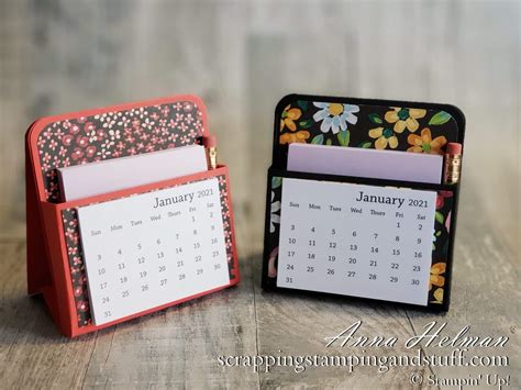 Mini Desk Calendar - Day 3 of 12 Days of DIY Gift Ideas