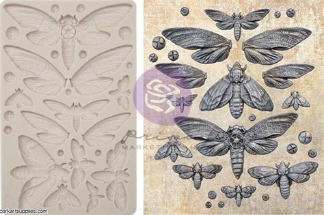 Finnabair Nocturnal Insects Moulds - Cork Art Supplies Ltd