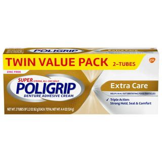 Super Poligrip Comfort Seal Denture and Partials Adhesive Strips, 40 Ct - Walmart.com