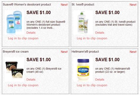 High Value Unilever Printable Coupons