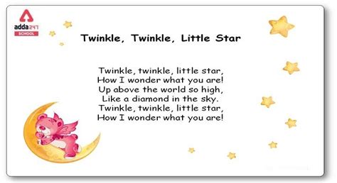 Twinkle Twinkle Little Star Poem, Lyrics, Meaning