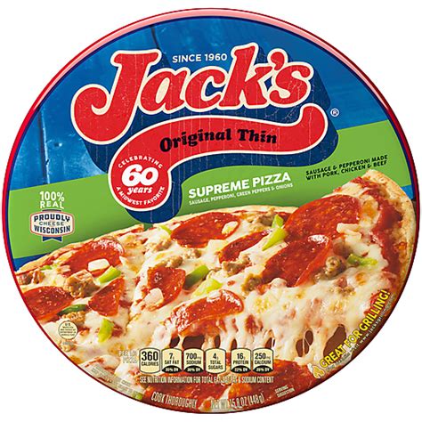 JACK'S Original Thin Crust Supreme Frozen Pizza 15.8 oz. Pack | Frozen ...