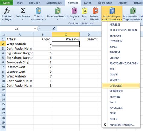 Excel - SVERWEIS Funktion am Beispiel einfach erklärt