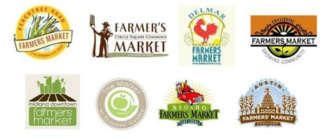 Farmers-Market-logos (With images) | Farmers market logo, Graphic design logo, Farm logo