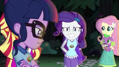 Image - Rarity grinning nervously at Twilight EG4.png | My Little Pony ...