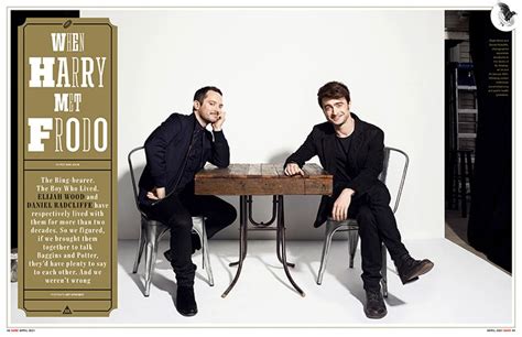 Daniel Radcliffe and Elijah Wood Give Joint Interview on “Harry Potter” and “The Lord of the ...