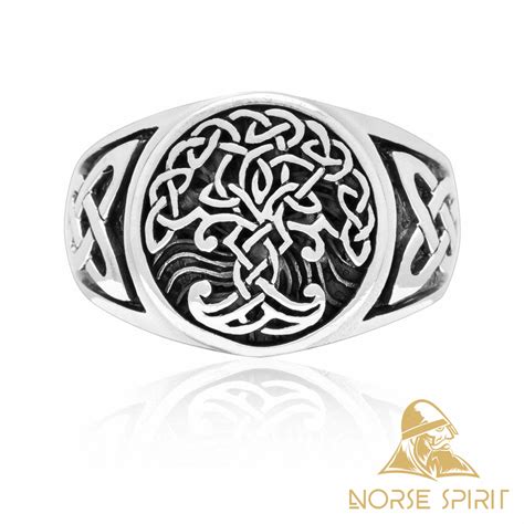 925 Sterling Silver Tree of Life / Yggdrasil Ring #Valhalla #vikingmetal #Asgard #asatru #nordic ...