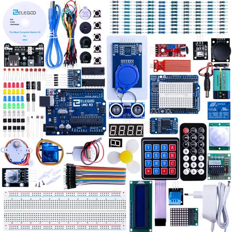 Elegoo Kit Arduino UNO R3 Starter Kit Arduino Project Complete Starter Kit with Tutorial for ...