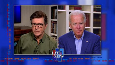 Colbert Asks Biden If His Administration Would Investigate Donald Trump's People