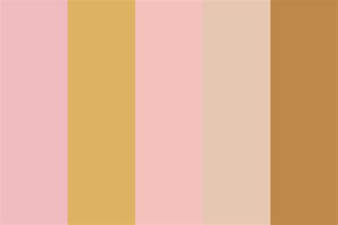 Blush And Gold Color Palette