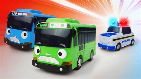 Tayo toys racetrack. Toy cars and buses for kids. - YouTube