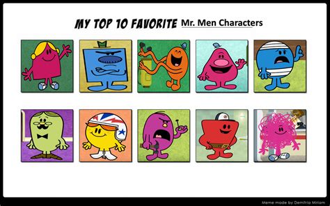 Top 10 Mr. Men Characters by Media201055 on DeviantArt