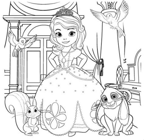 Sofia the First Coloring Pages