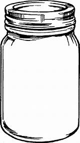 Mason Jar Coloring Page sketch template