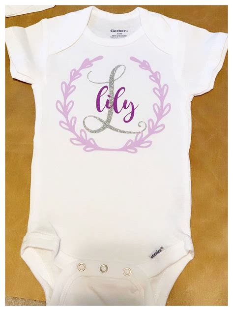 Monogram Onesie Personalized Onesie Name Onesie Baby | Etsy | Girl ...