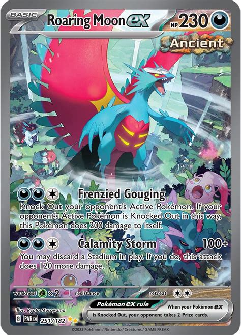 Serebii.net Pokémon Card Database - Paradox Rift - #251 Roaring Moon ex