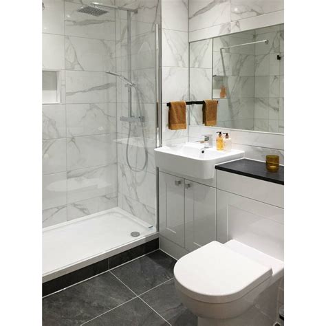 Place White Marble Effect Wall Tiles - Tiles from Tile Mountain