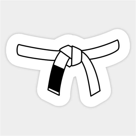 Brazilian Jiu Jitsu (BJJ) White Belt - Bjj - Sticker | TeePublic