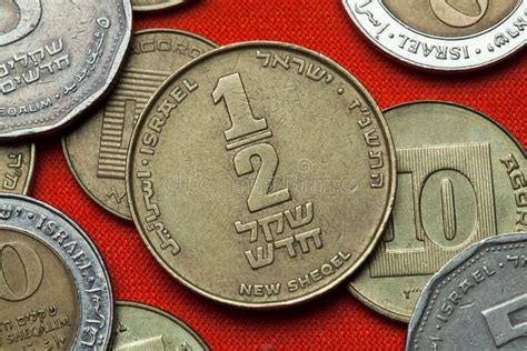 Coins of Israel stock image. Image of full, money, hebrew - 78309739