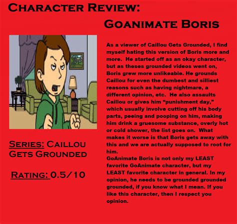 Character Review: GoAnimate Boris by Murvine-Taylor on DeviantArt